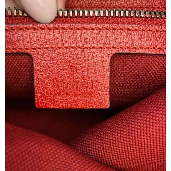 Gucci NWT Sylvie GG Web Stripe Logo Drawstring Backpack Sling Tote Bag - Picture 5 of 7